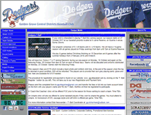 Tablet Screenshot of ggcdbaseball.com.au